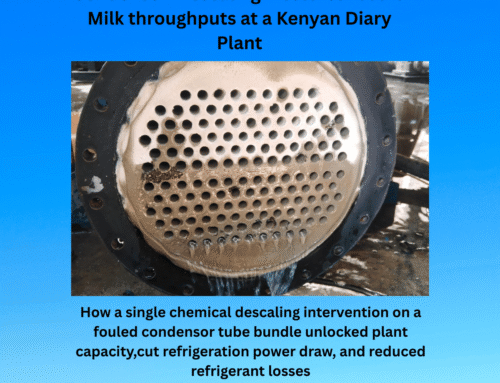 CASE STUDY: Condenser Descaling Restores Record Milk throughputs at a Kenyan Dairy processing Plant